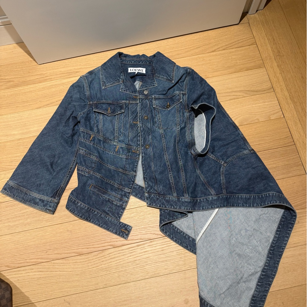 Loewe Assymetric Denim Jacket Size 36 View 5